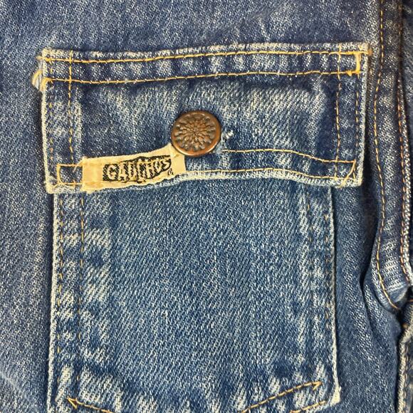 Vintage Gauchos Denim Jean Jacket Mens Sz 38 (Chest) Selvedge - Picture 5 of 10